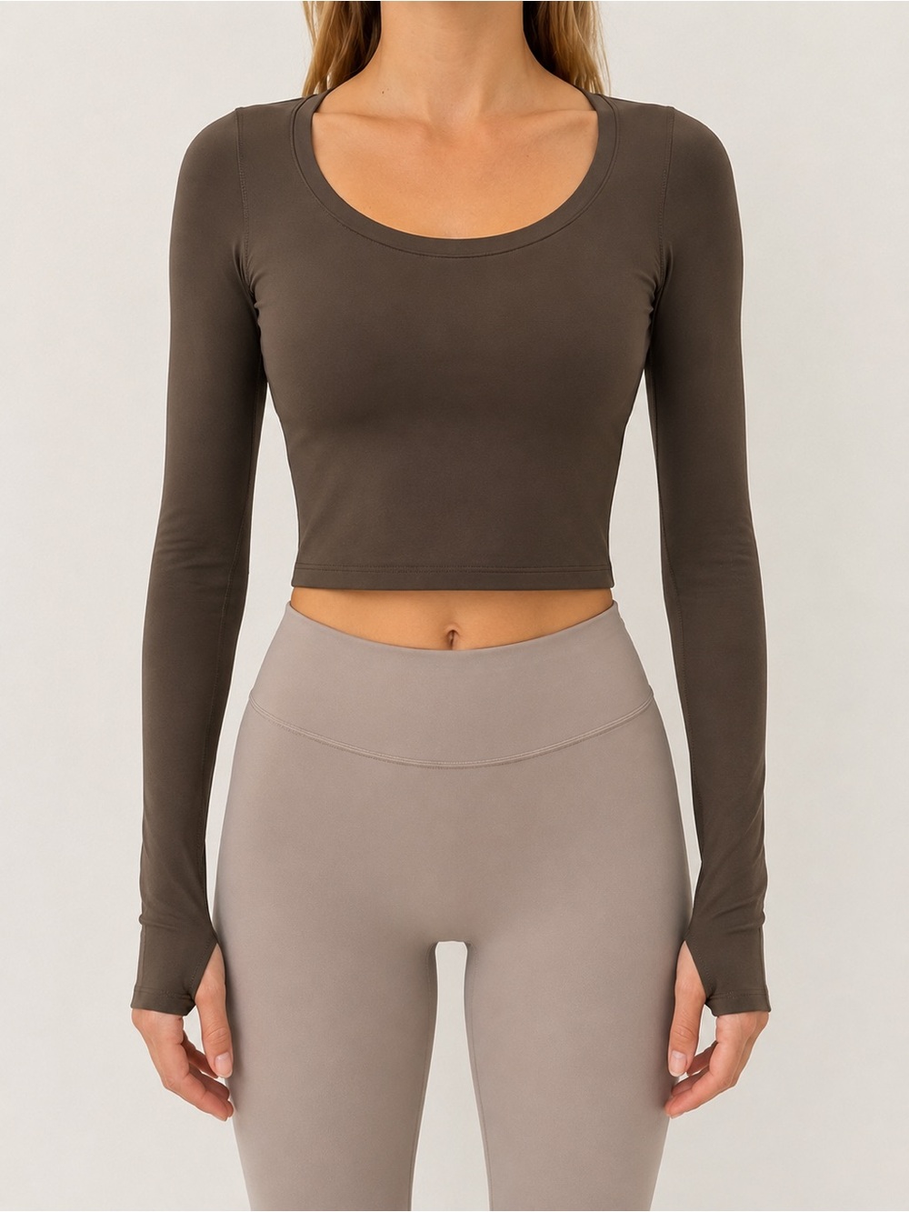 Athleta Transcend Top XS Truffle NWT